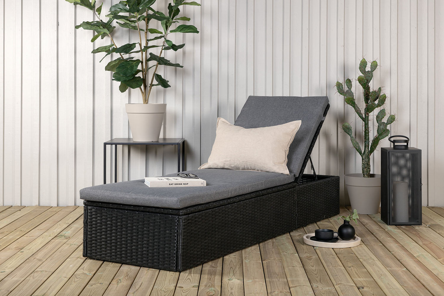 Rebellenclub Jade Tuin Ligbed - Zwart