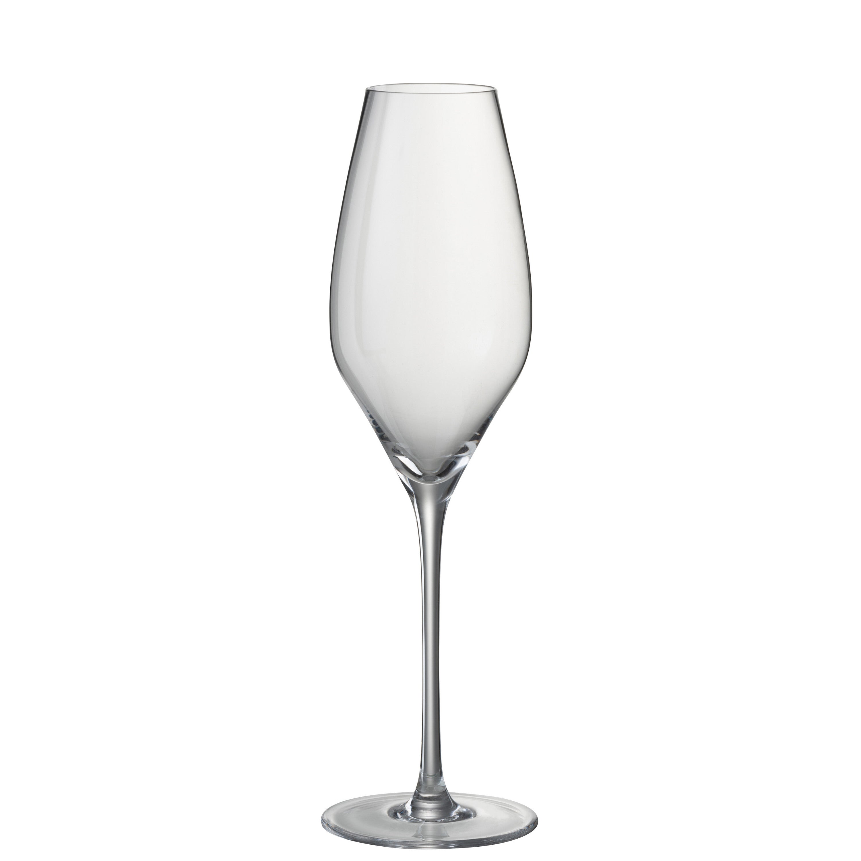 J-Line glas champagne Leti - glas - transparant - 6 stuks