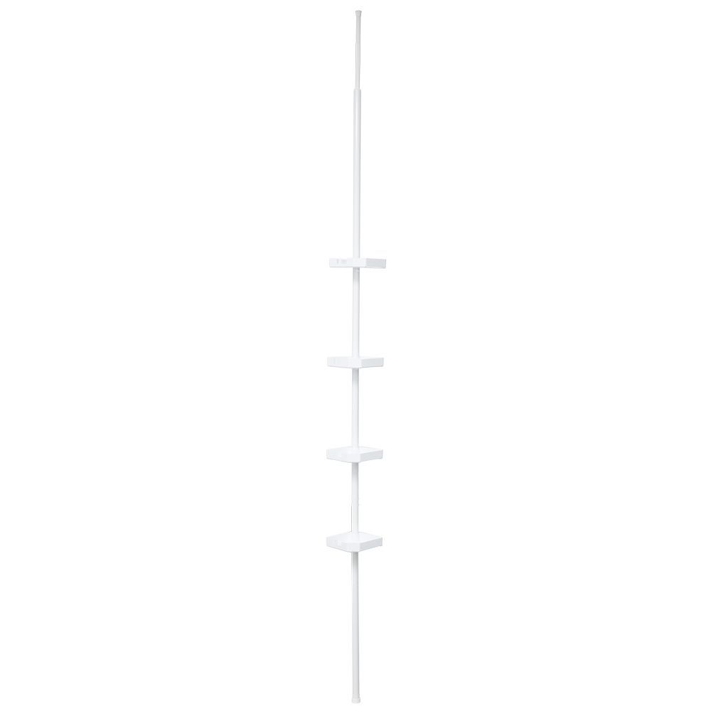 étagère d'angle de douche 4 niveaux hauteur réglable