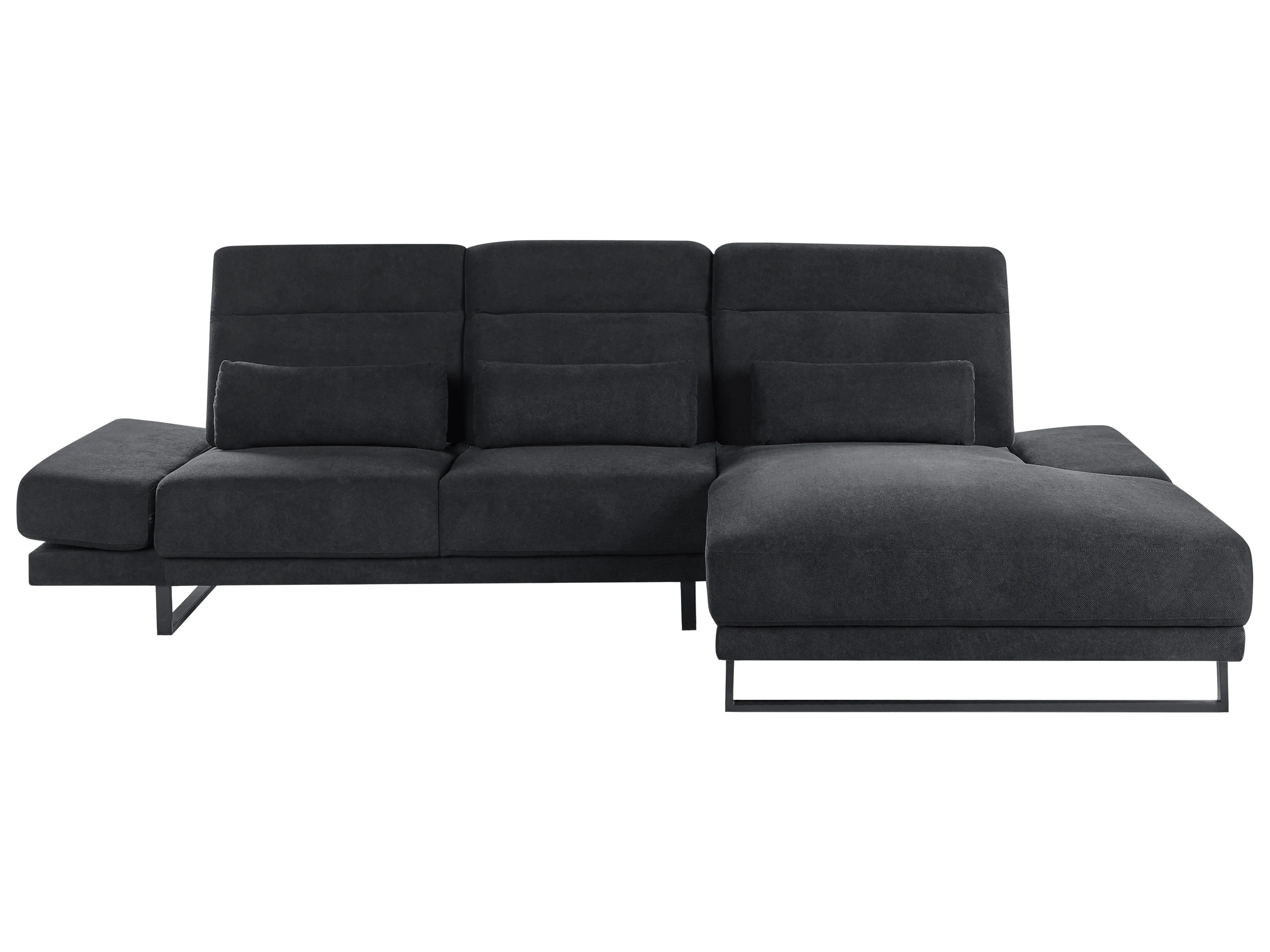 Sofa 3 Seater IKAST Fabric Black