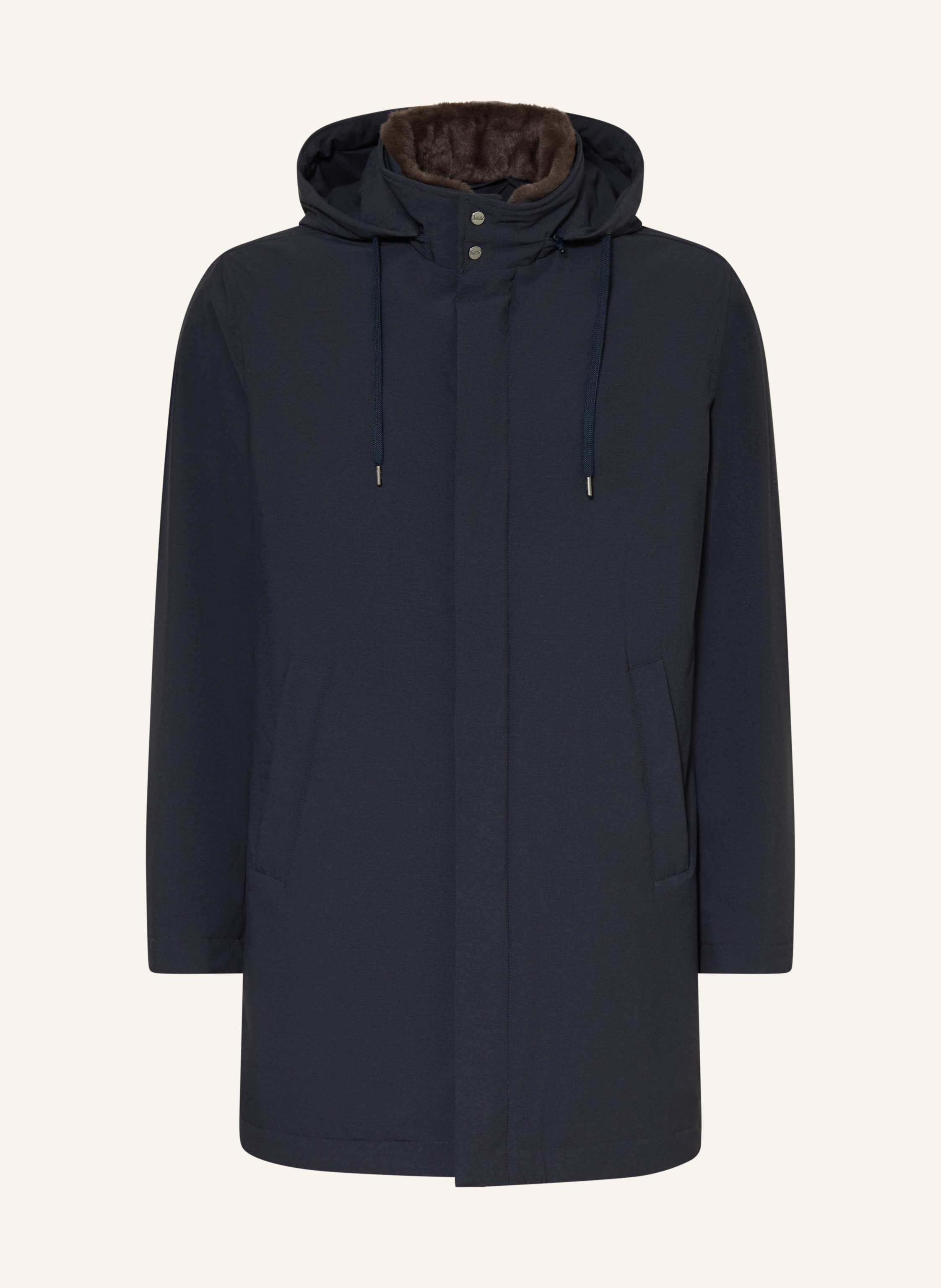 HERNO Parka mit abnehmbarem Kunstfell und abnehmbarer Kapuze