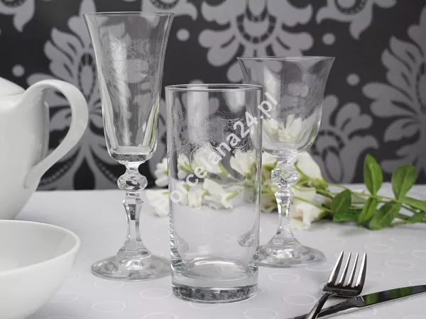 Kpl. kieliszków do wina białego 150 ml (6 szt) Krosno - Krista DECO 6030