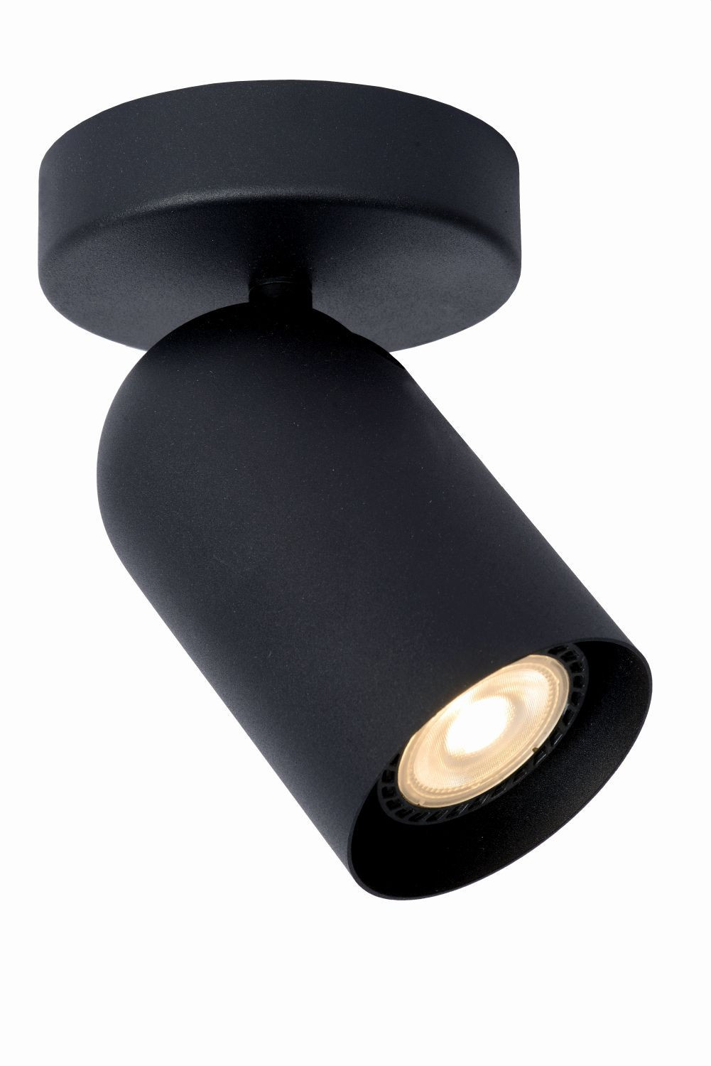 Spot reflektor okrągły czarny PUNCH 1xGU10x35W IP20 Lucide