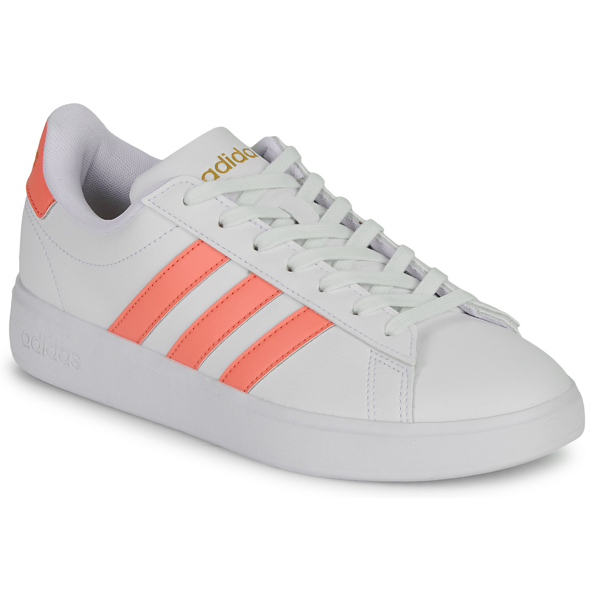 adidas - GRAND COURT 2.0 - White / Coral