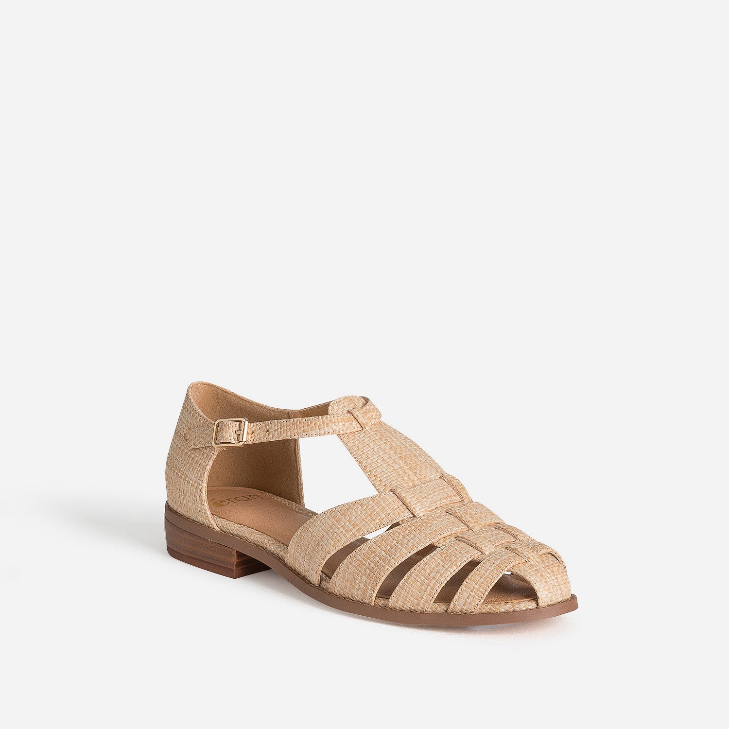 Sandale fisherman beige tressé