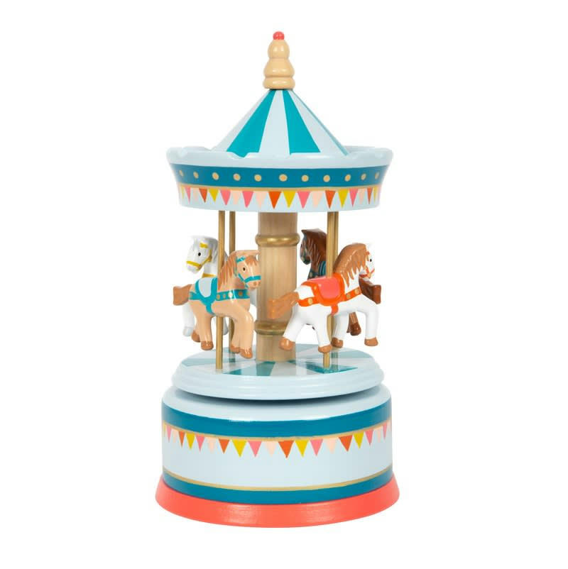 - Boîte à musique carrousel à chevaux