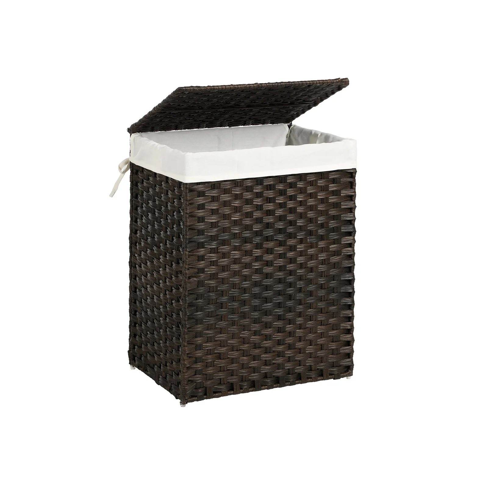 Panier à linge 90L marron