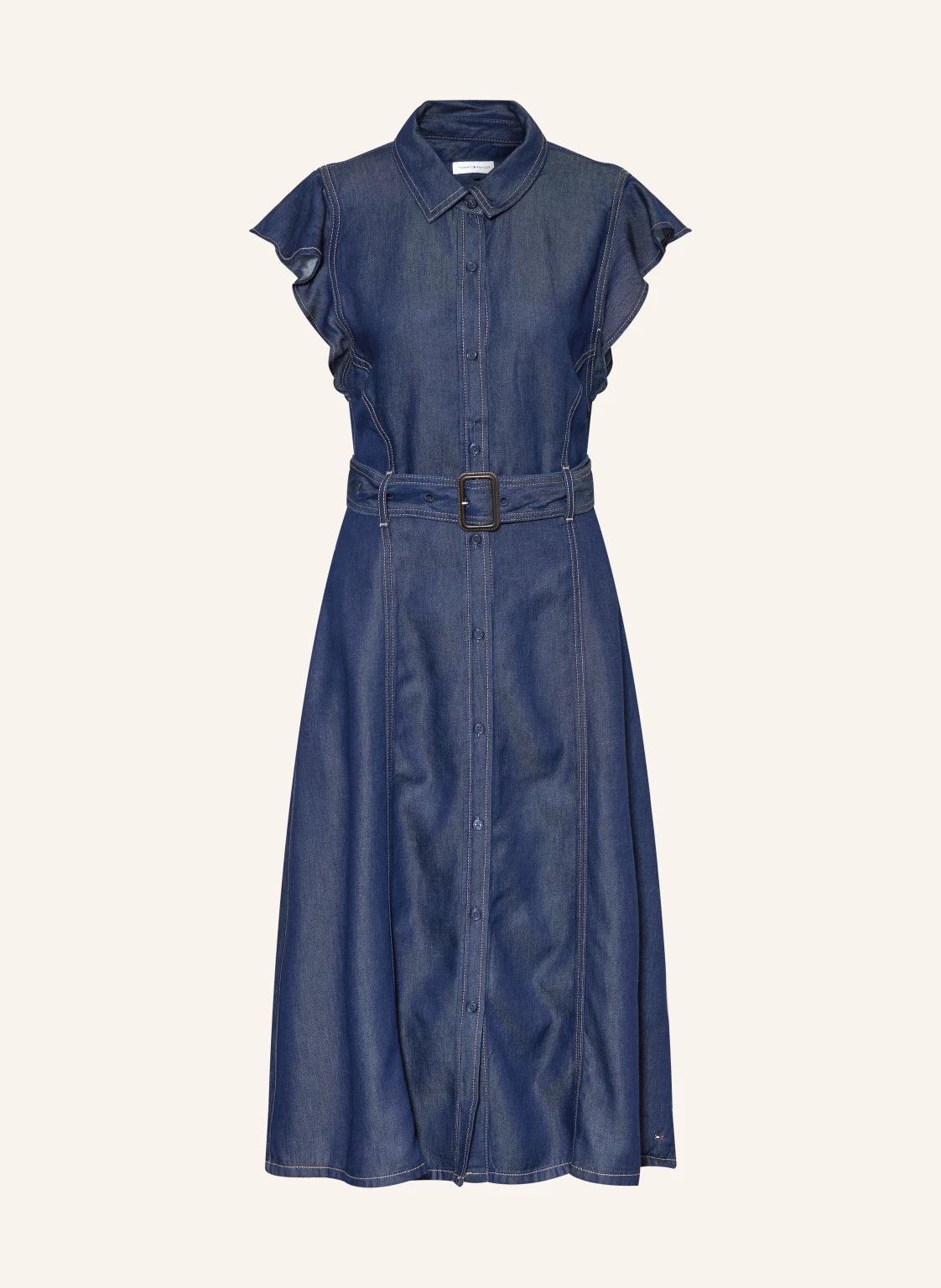 TOMMY HILFIGER Hemdblusenkleid in Jeansoptik