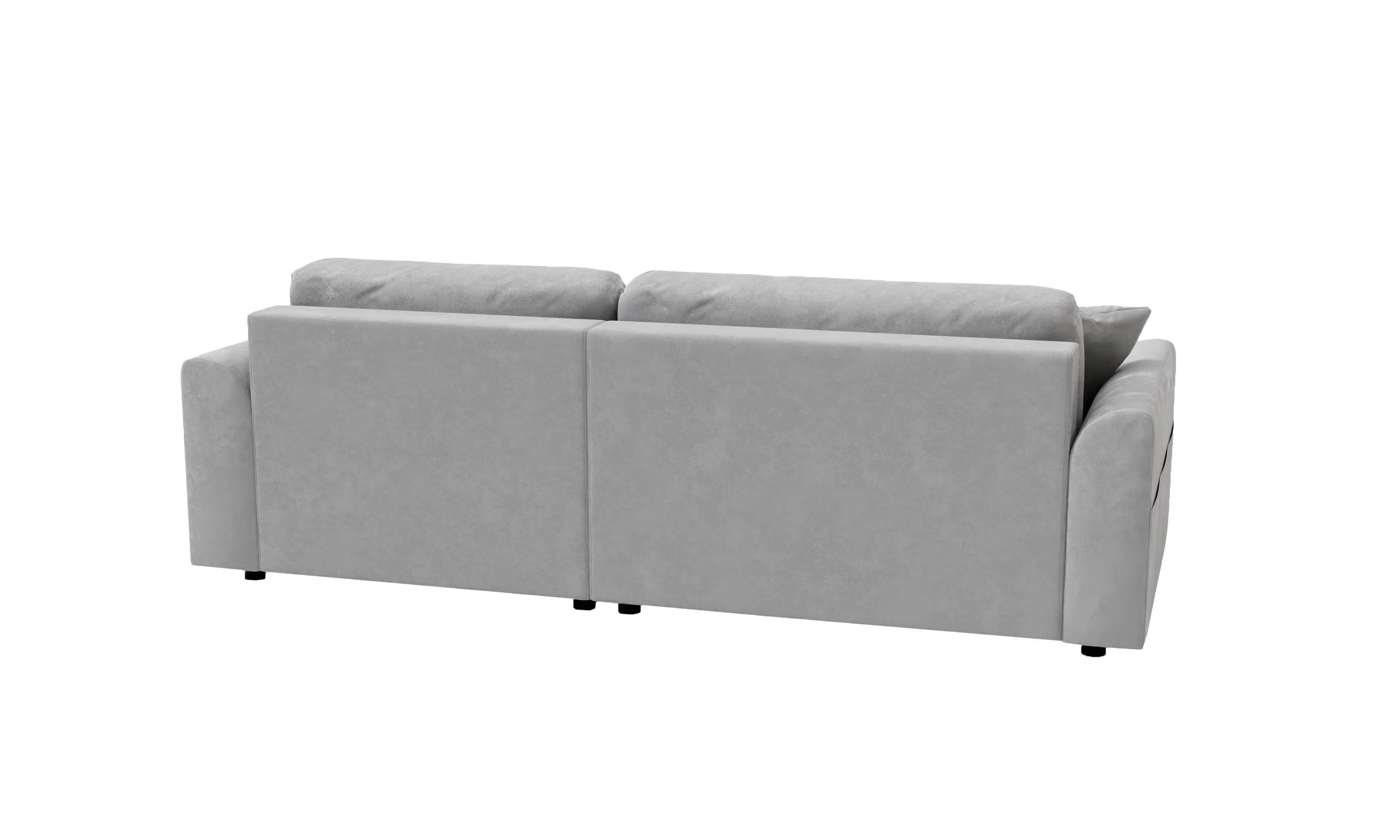 Hoekbank met slaapfunctie Lovelle rechts velvet