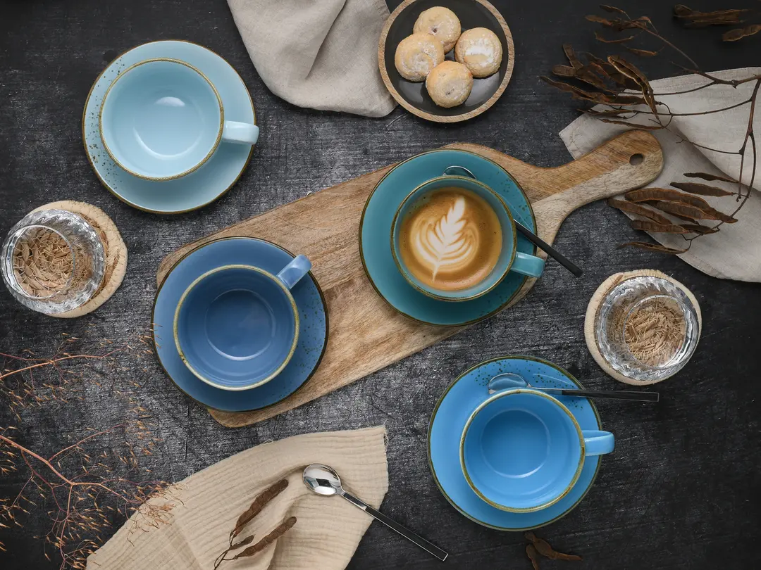 Kaffeetasse mit Untertasse 8-teilig Nature Collection