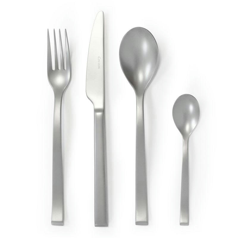 SIDE - Ménagère 24 couverts en Acier Inoxydable + PVD Gris