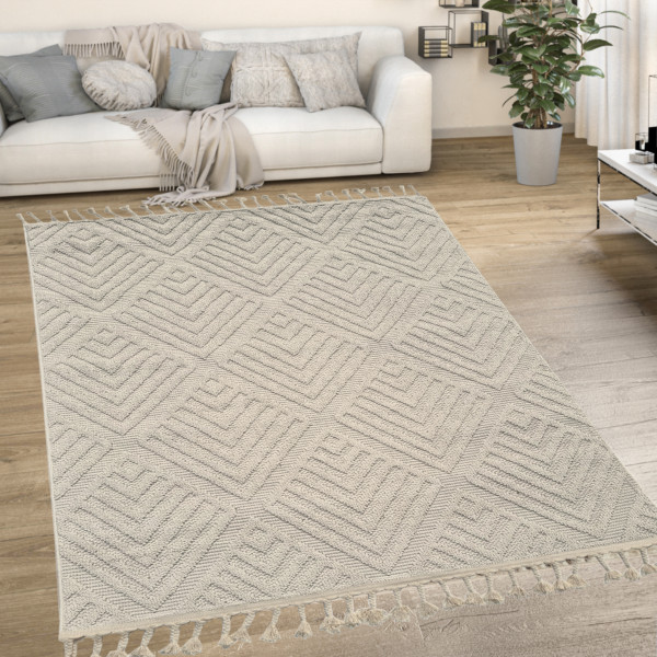Dywan kremowy boucle Milano 036idealny dopokoju salonu180x260