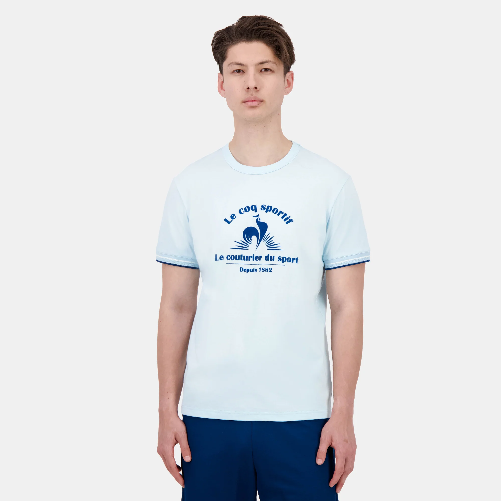 2510642-HERITAGE LF Tee SS N°2 M quiet tide | T-shirt Homme
