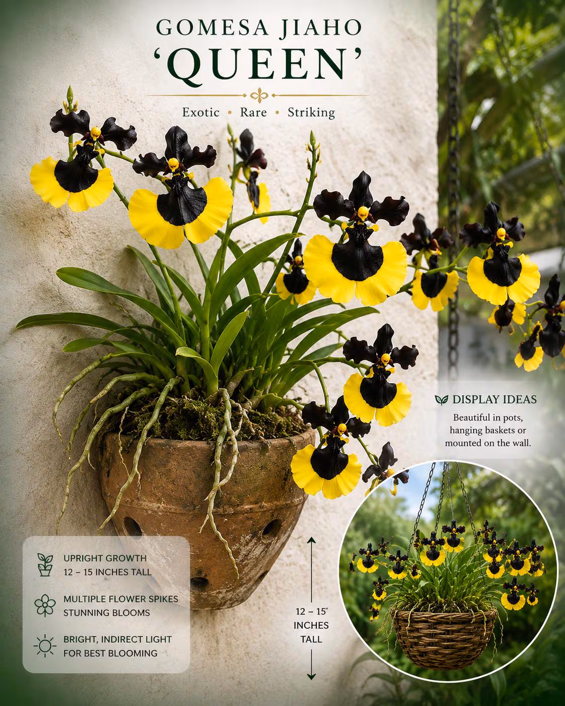 Gomesa Jiaho Queen Miniature Orchid - Rare Oncidium Type