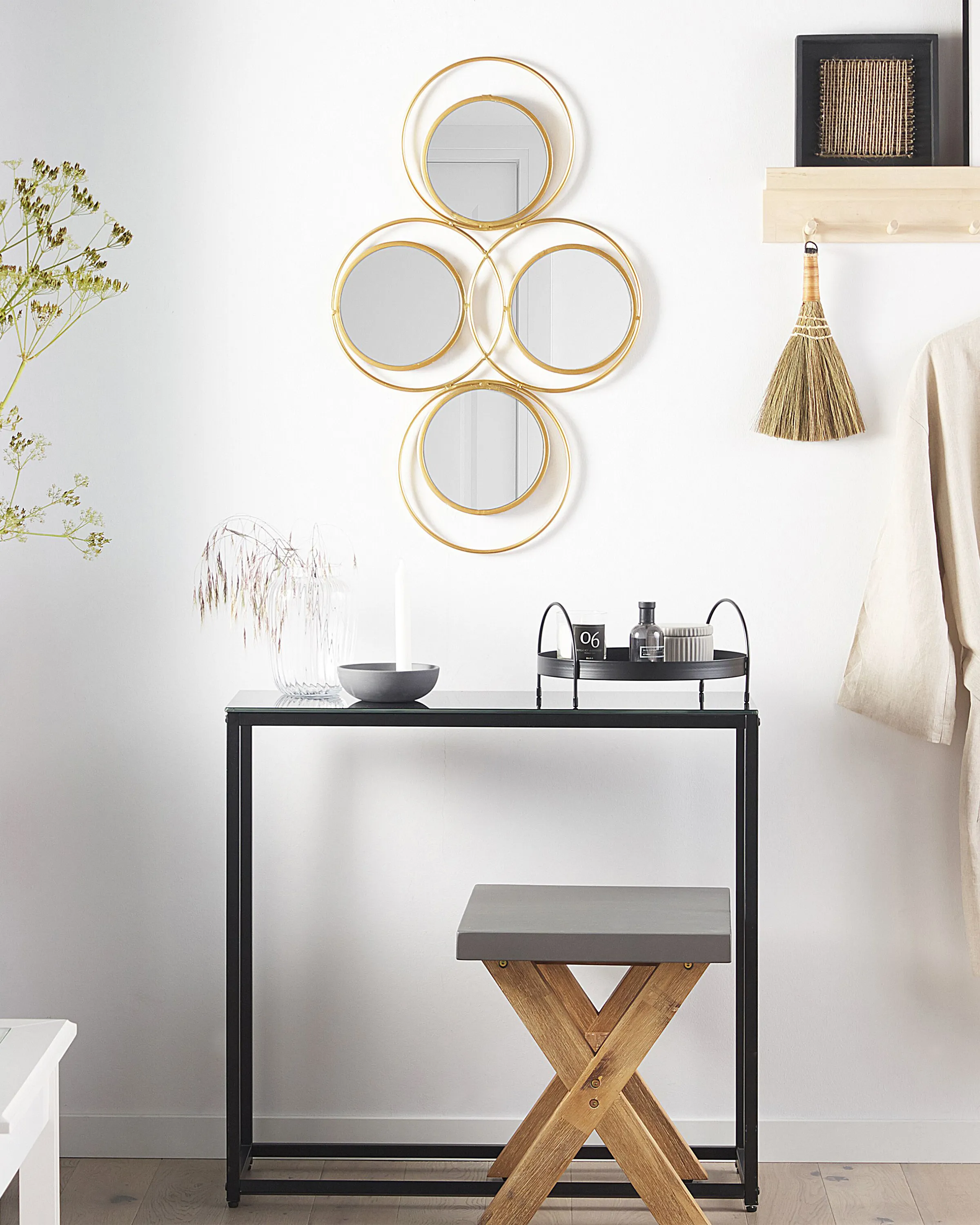 Wall Mirror LESCAR 50 cm 80 cm Metal Gold
