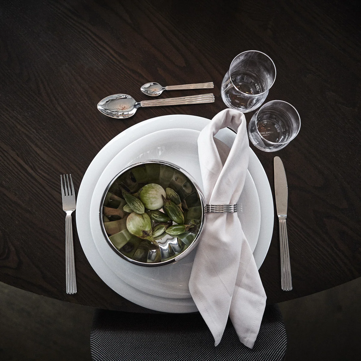 Georg Jensen - Bernadotte Besteck, Set 24-tlg.