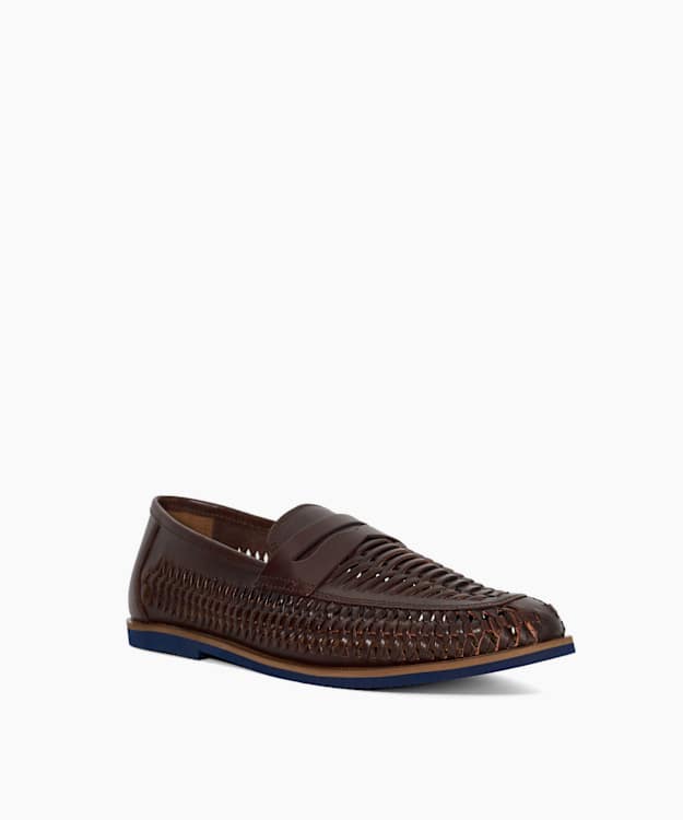 Bresley Brown - Woven Loafers