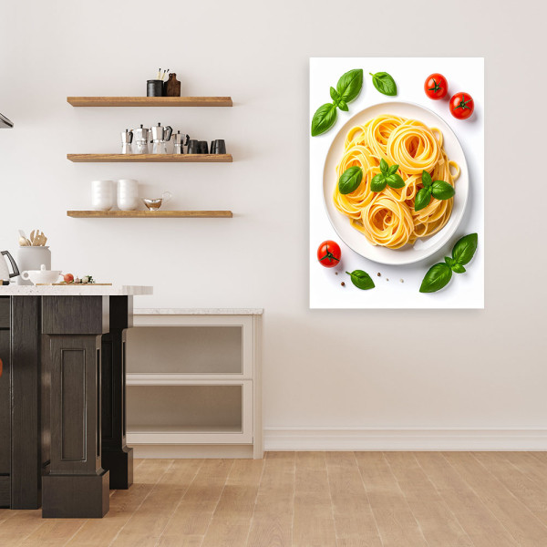 Obraz do kuchni jadalni restauracji, Makaron zioła 20x30