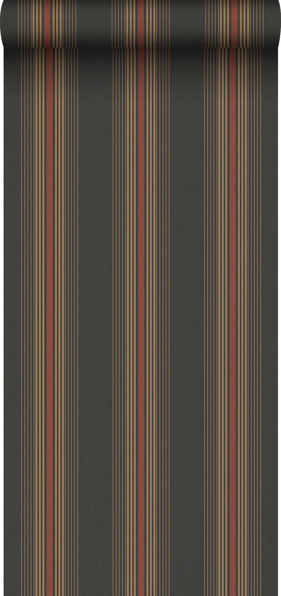 Sanders & Sanders behang strepen vergrijsd olijfgroen - 53 cm x 10 m - 640542