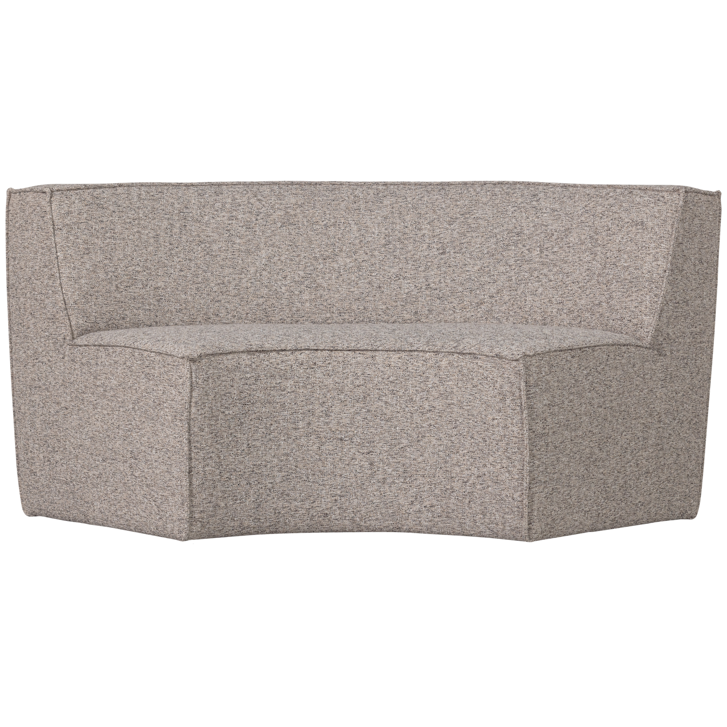WOOOD 2-zits eetbank Europa - Geweven Stof - Zand - 85x131x131