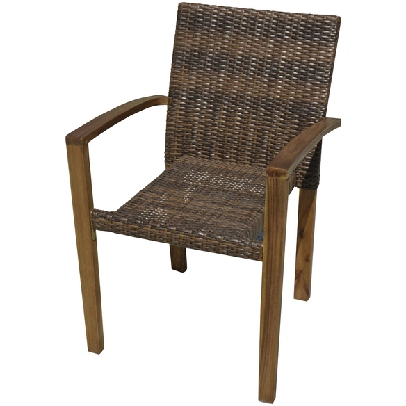 Gartenmöbelset, 6 Sitzplätze, Akazienholz/Kunststoff