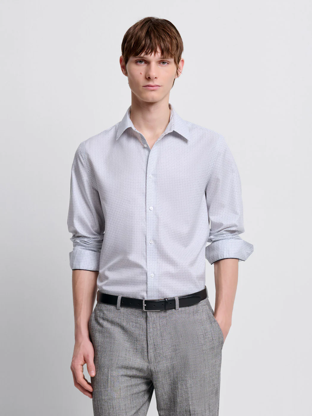 Chemise slim à motifs