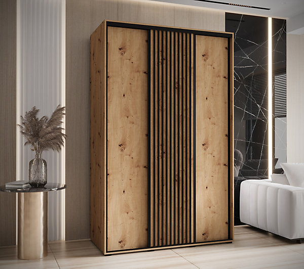 Armoire Lanko 1 a portes coulissantes H. 235,2 x L. 150 x P. 60 3 portes