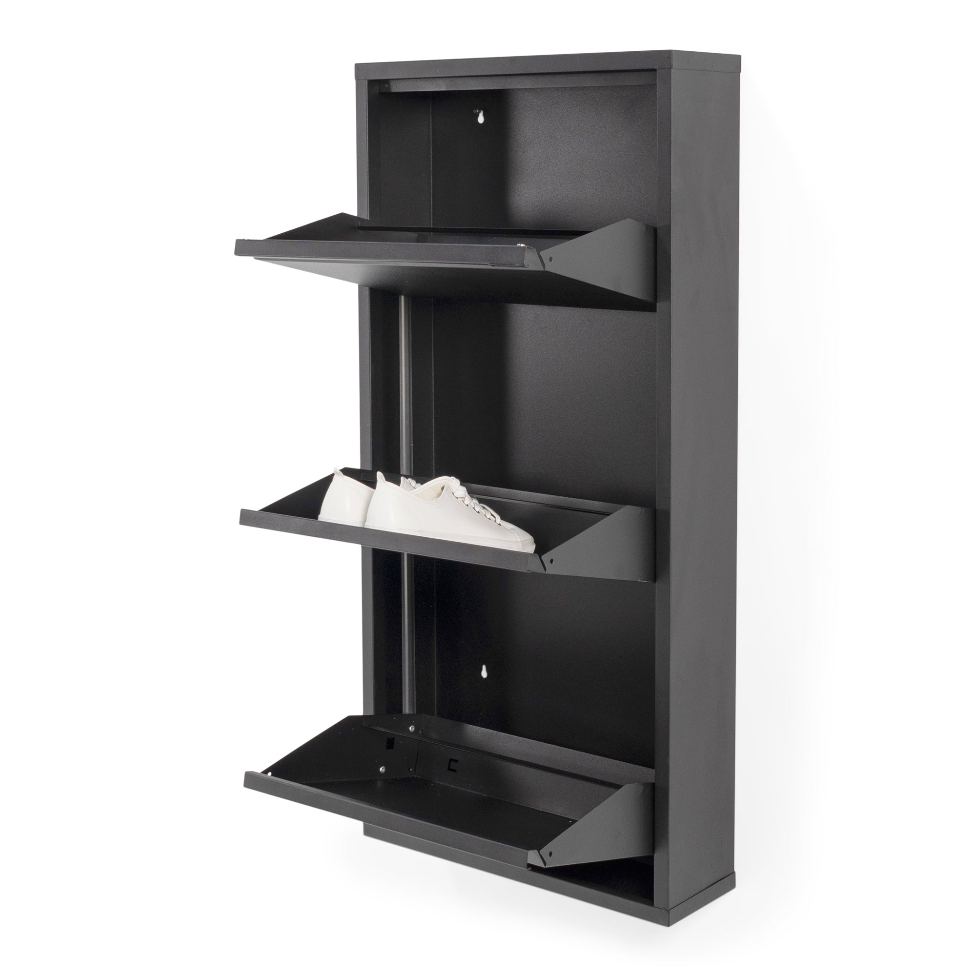 Spinder Design schoenenkast Billy 3 - Zwart - 6 paar schoenen