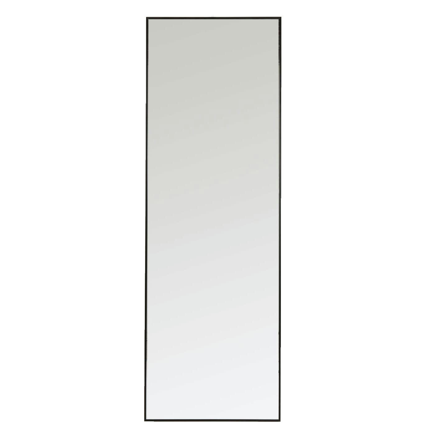 BELLA - Miroir en métal noir 130x30