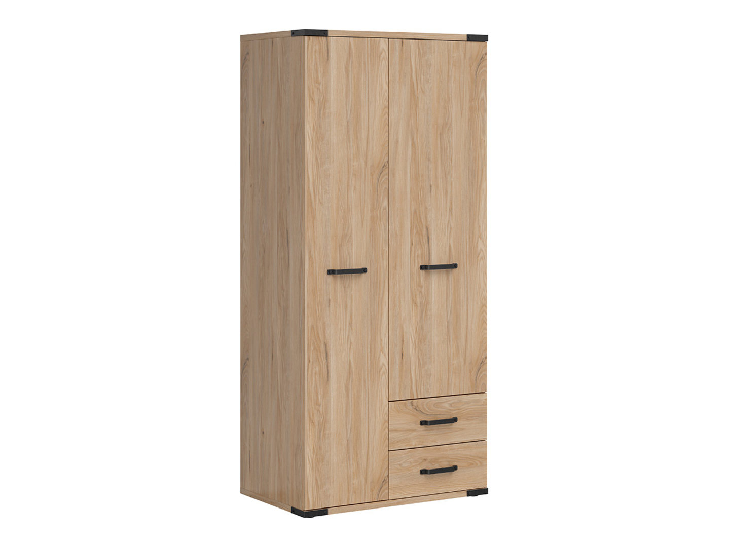 Szafa dwudrzwiowa Lara 90 cm z szufladami jesion belarus
