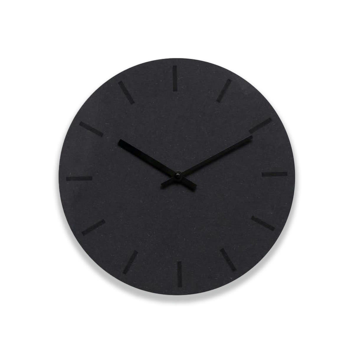 - Horloge murale en bois noir D28cm