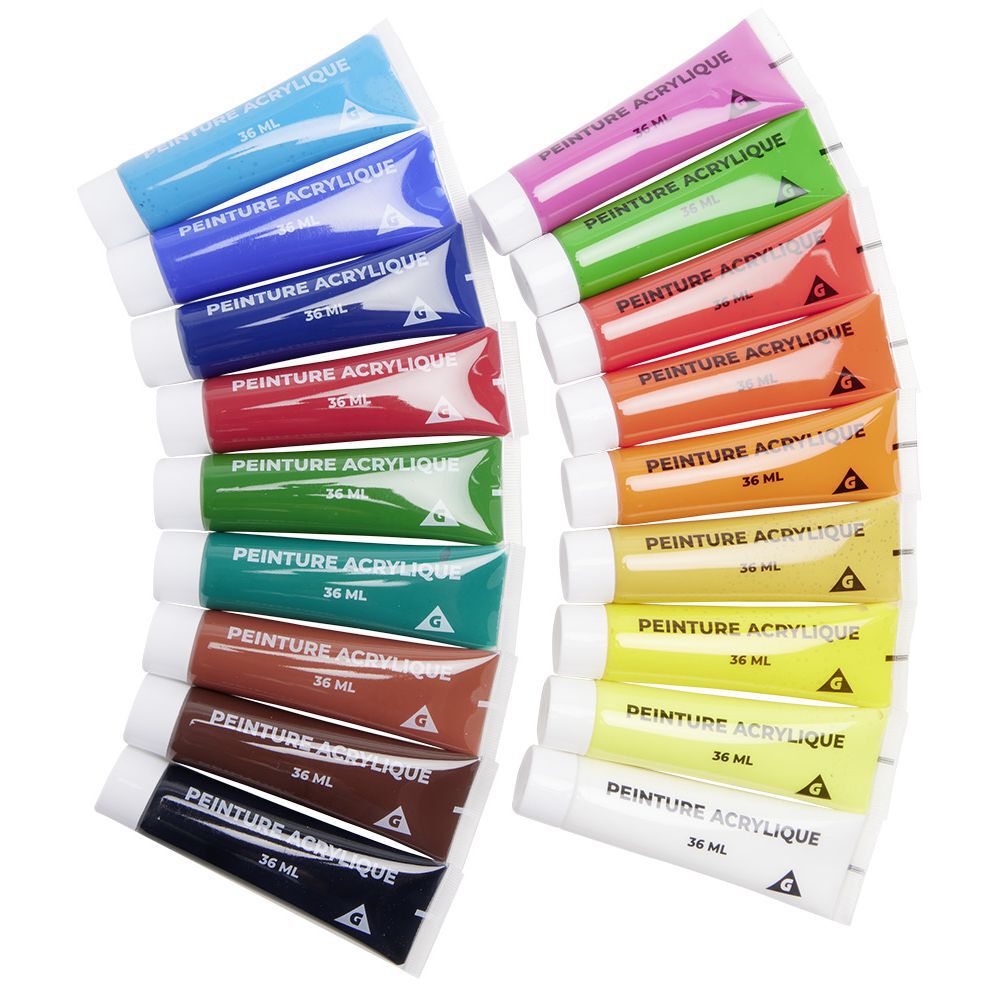 Peinture acrylique 36ml x18