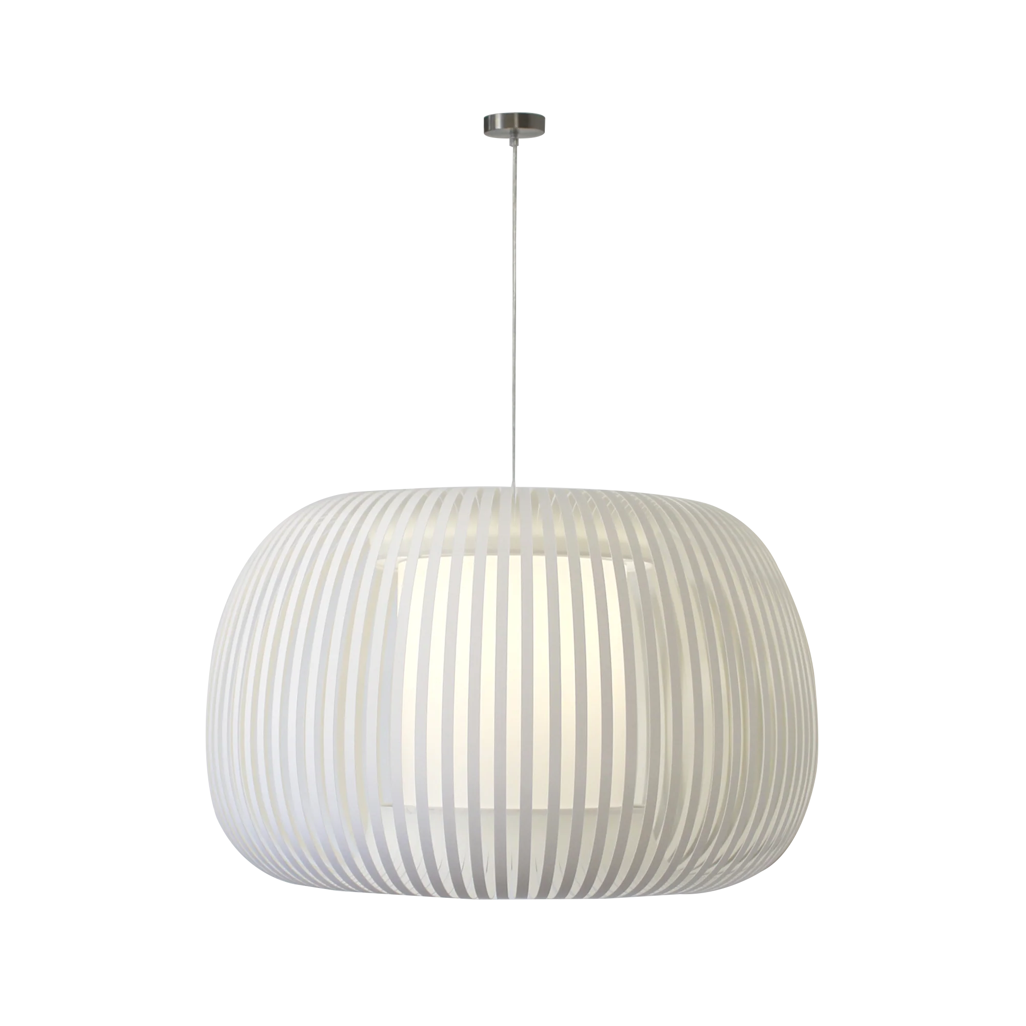 Suspension CASSIOPÉE coloris blanc 40 x 60 cm