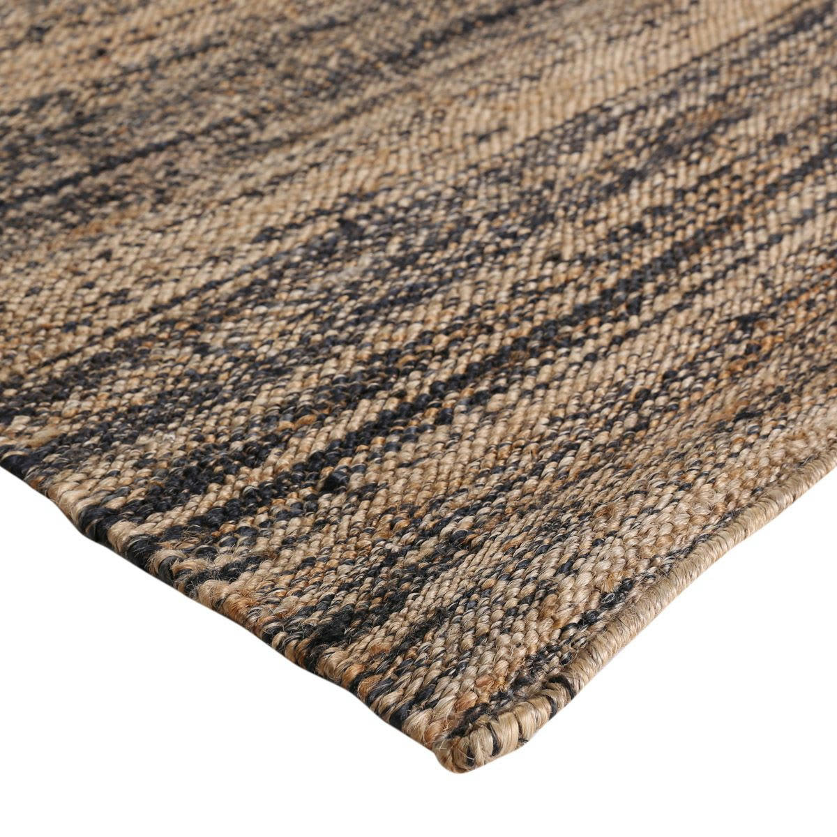 STRIPES - Tapis en chanvre naturel 120 x 170 cm