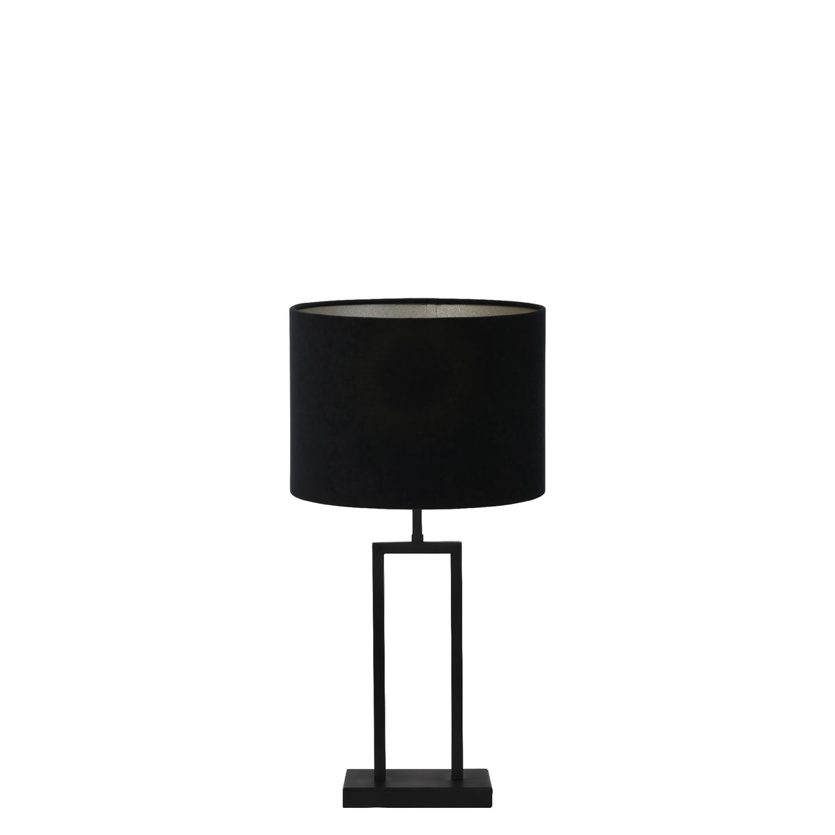 Light & Living tafellamp Shiva/Velours - zwart, zwart - 30x30x62cm