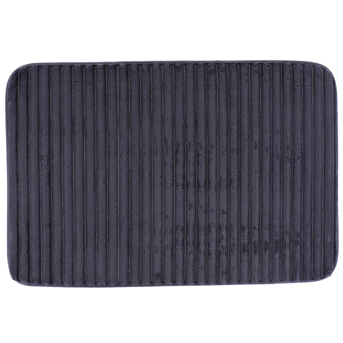 Tapete wc em poliéster cinza escuro 40x60cm