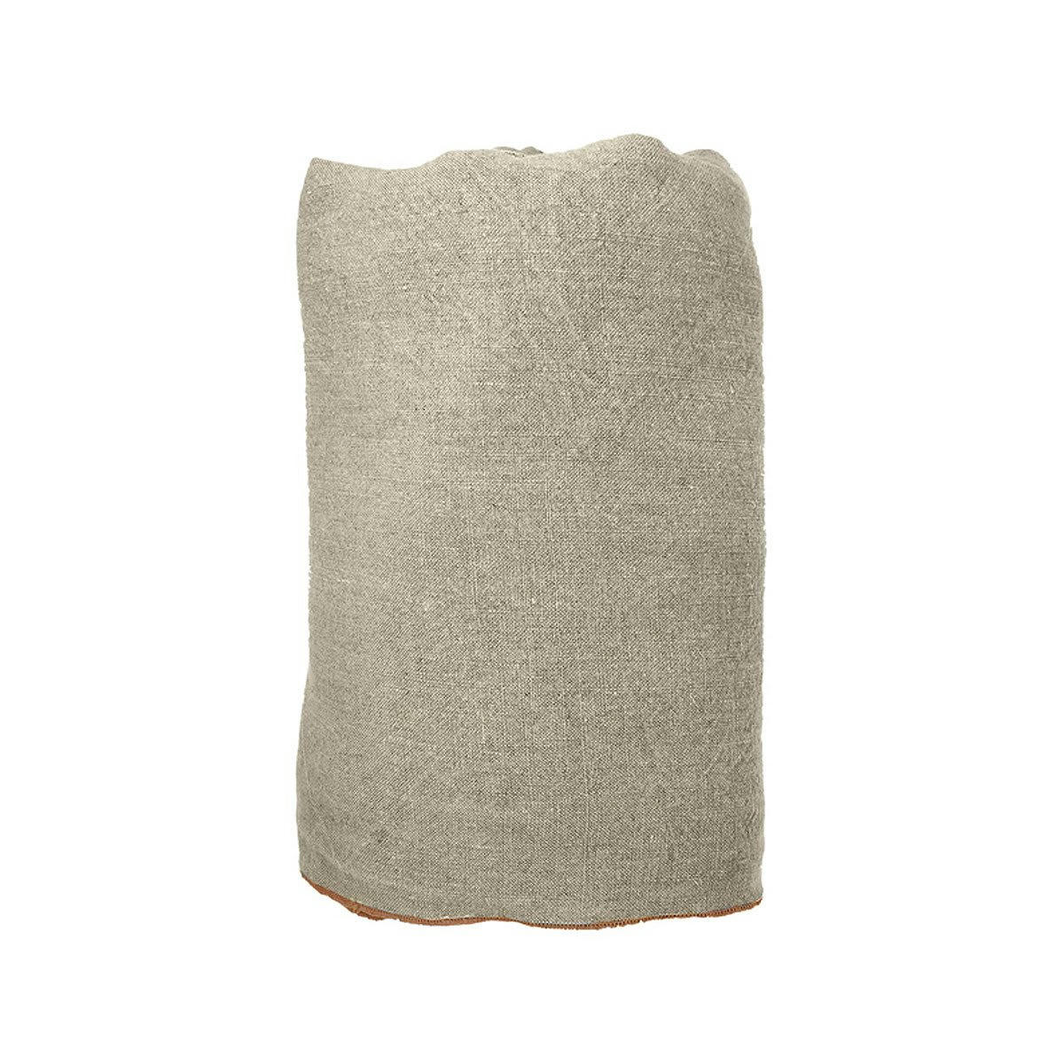 BEGUR - Jeté de  Lin pur lavé  Begur Naturel Orange fonce 140x270