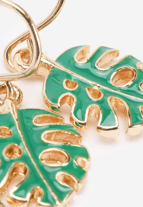 Womens 3pk Gold Fruit Earrings