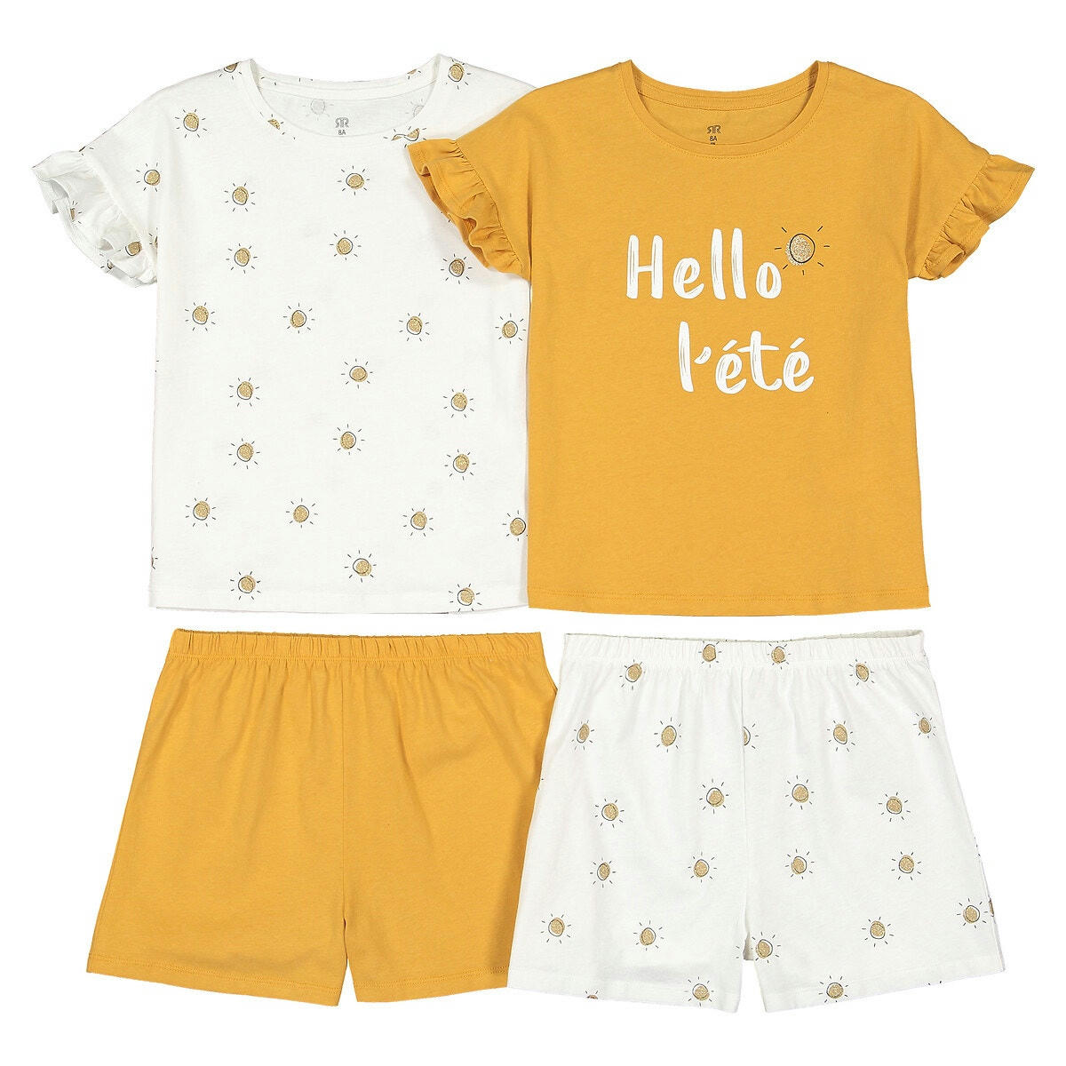 Lot de 2 pyjashorts imprimé soleil
