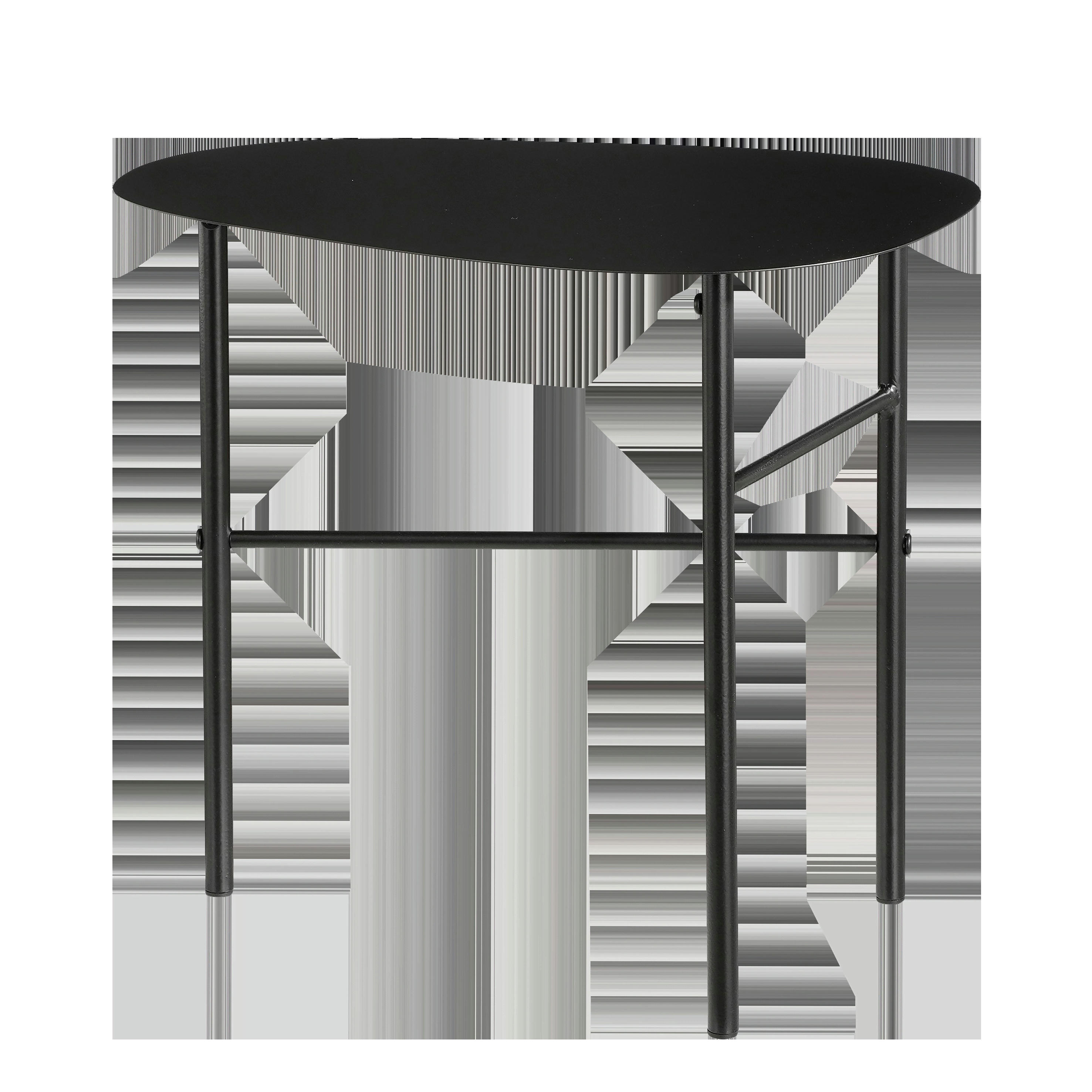 FONDA - Table d'appoint en métal noir H40