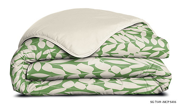 Couette légère imprimée / Uni beige - 1 personne 140 x200 - 29188