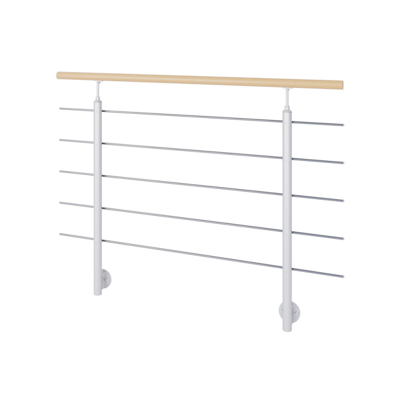 Kit garde-corps à fixation latérale Interio gris clair 150 cm SOGEM