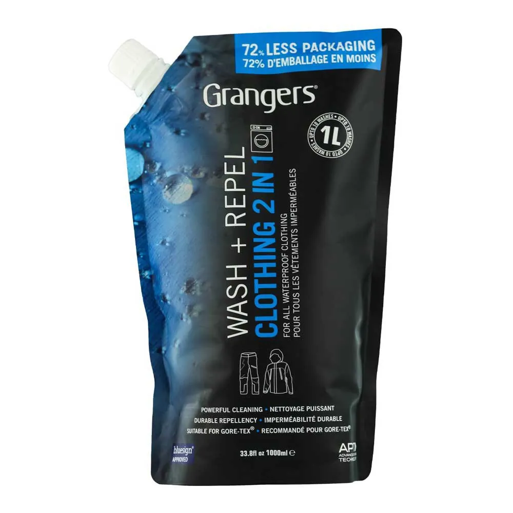 Grangers Wash   Repel Clothing 2in1 Cleaner & Water Repellent 1L