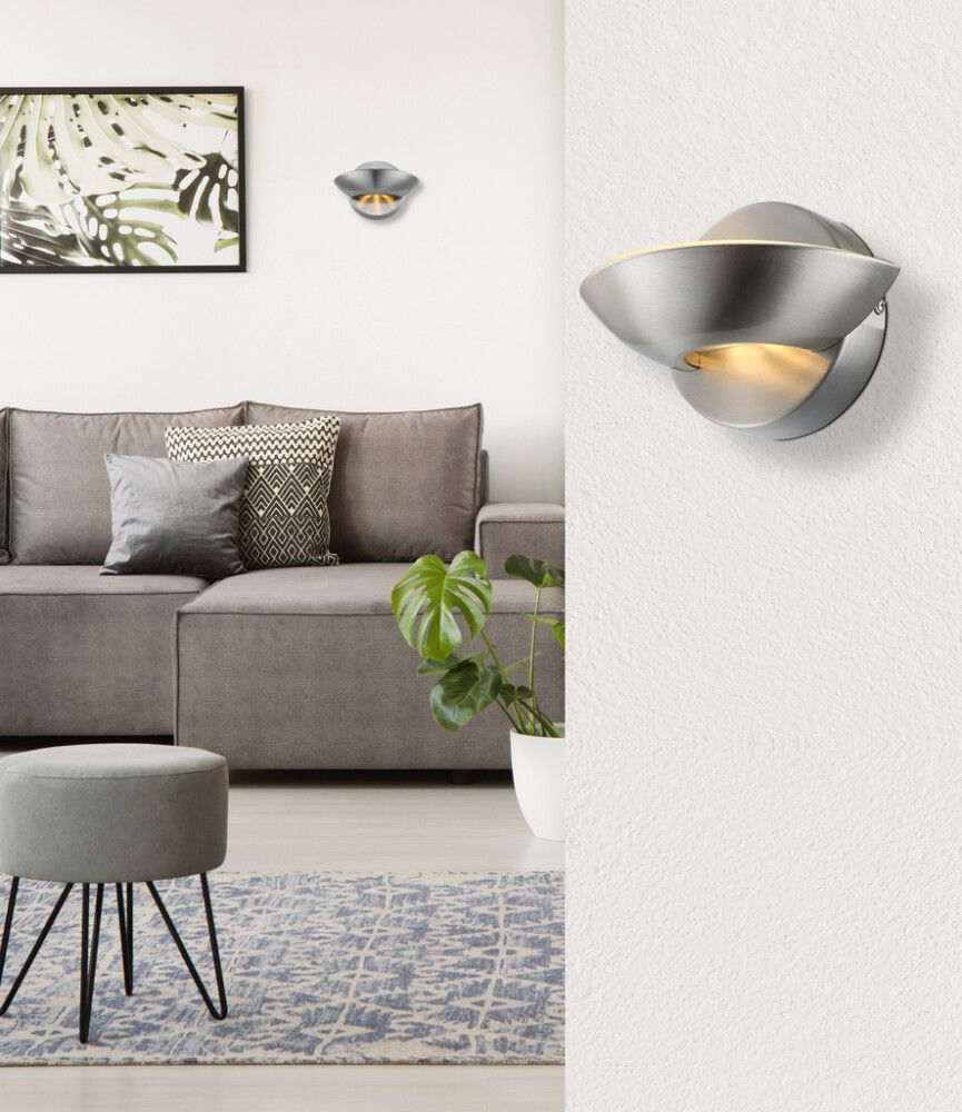 VEGGLAMPE GLOBO SAMMY NIKKEL/MATT