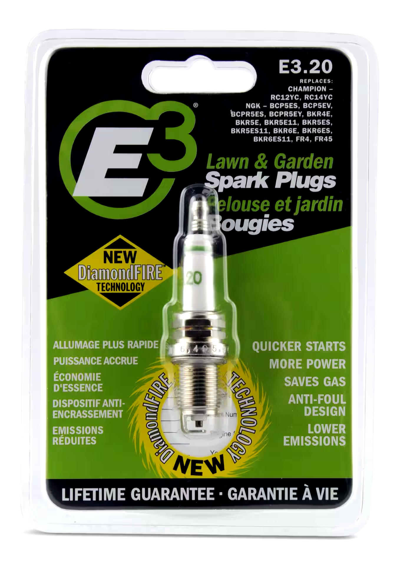 E3 Lawn Trimmer and Chainsaw RePlacement SPark Plug, E3 20