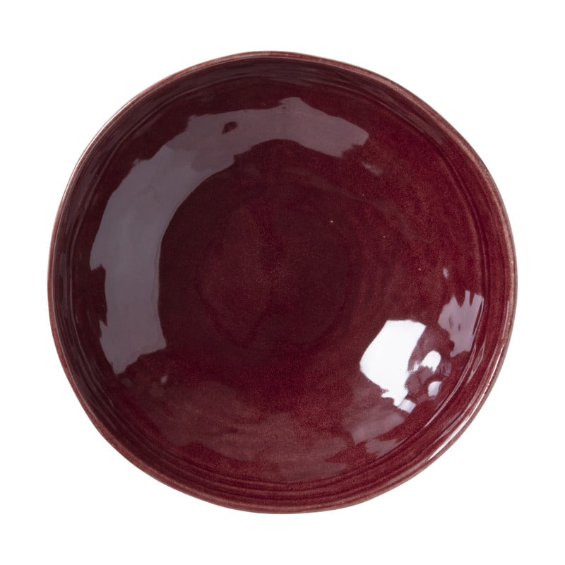 Schaal Toscane - bordeauxrood - &Oslash;30x9 cm