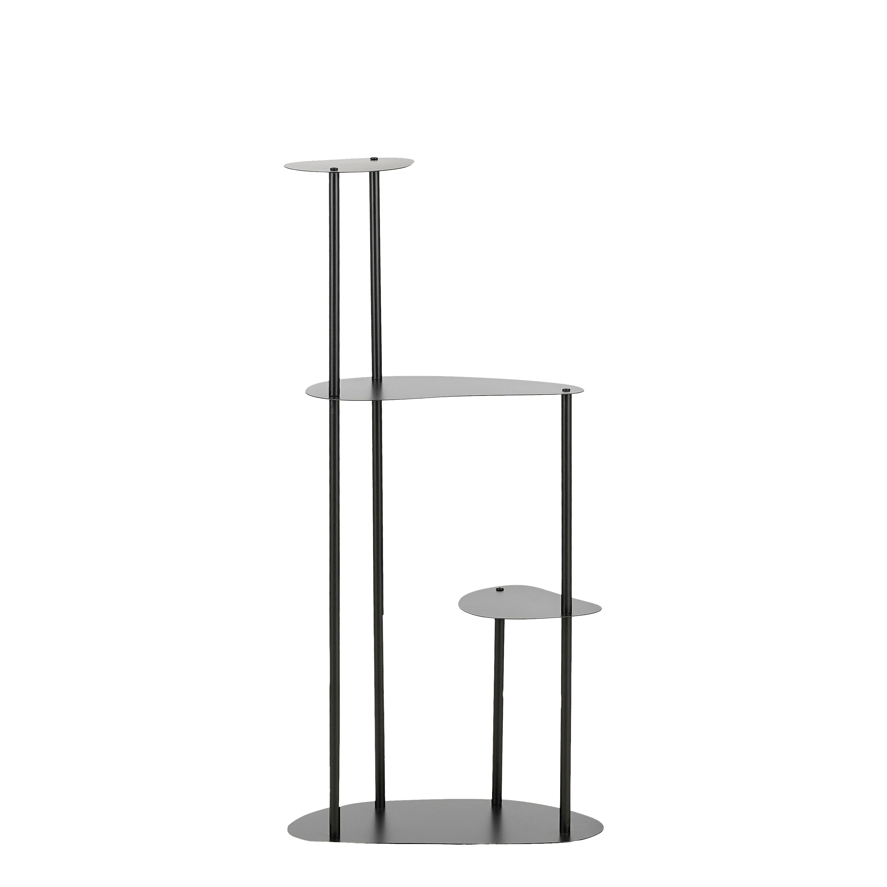 Mica Decorations Fonda Plantentafel - L48 x B27 x H100 cm - Metaal - Zwart