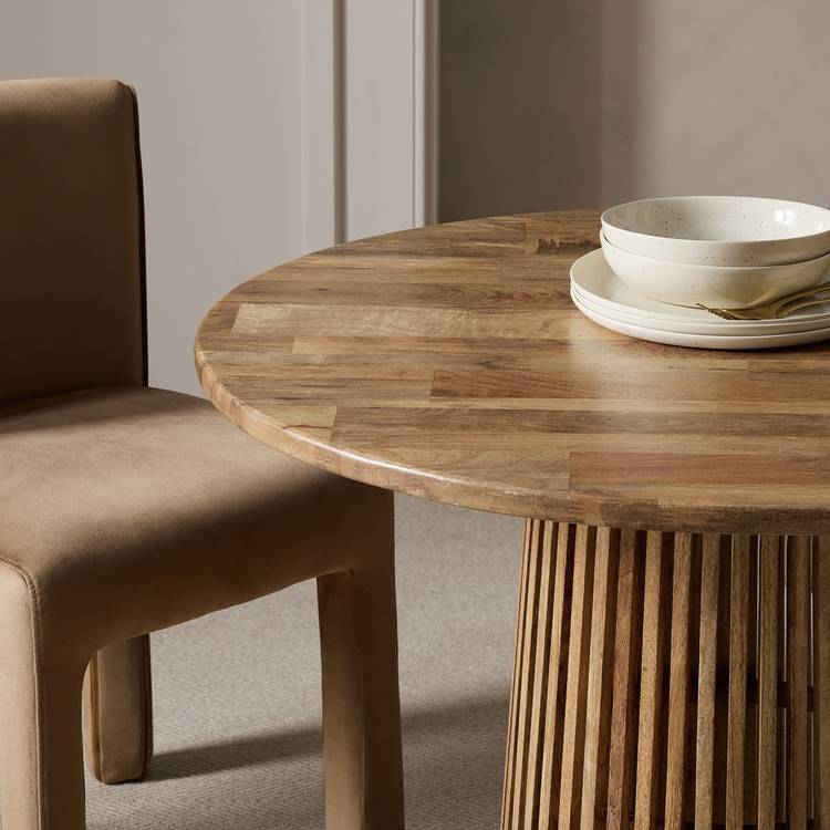 Habitat Jericho Natural Dining Table,Bench &4 Natural Chairs