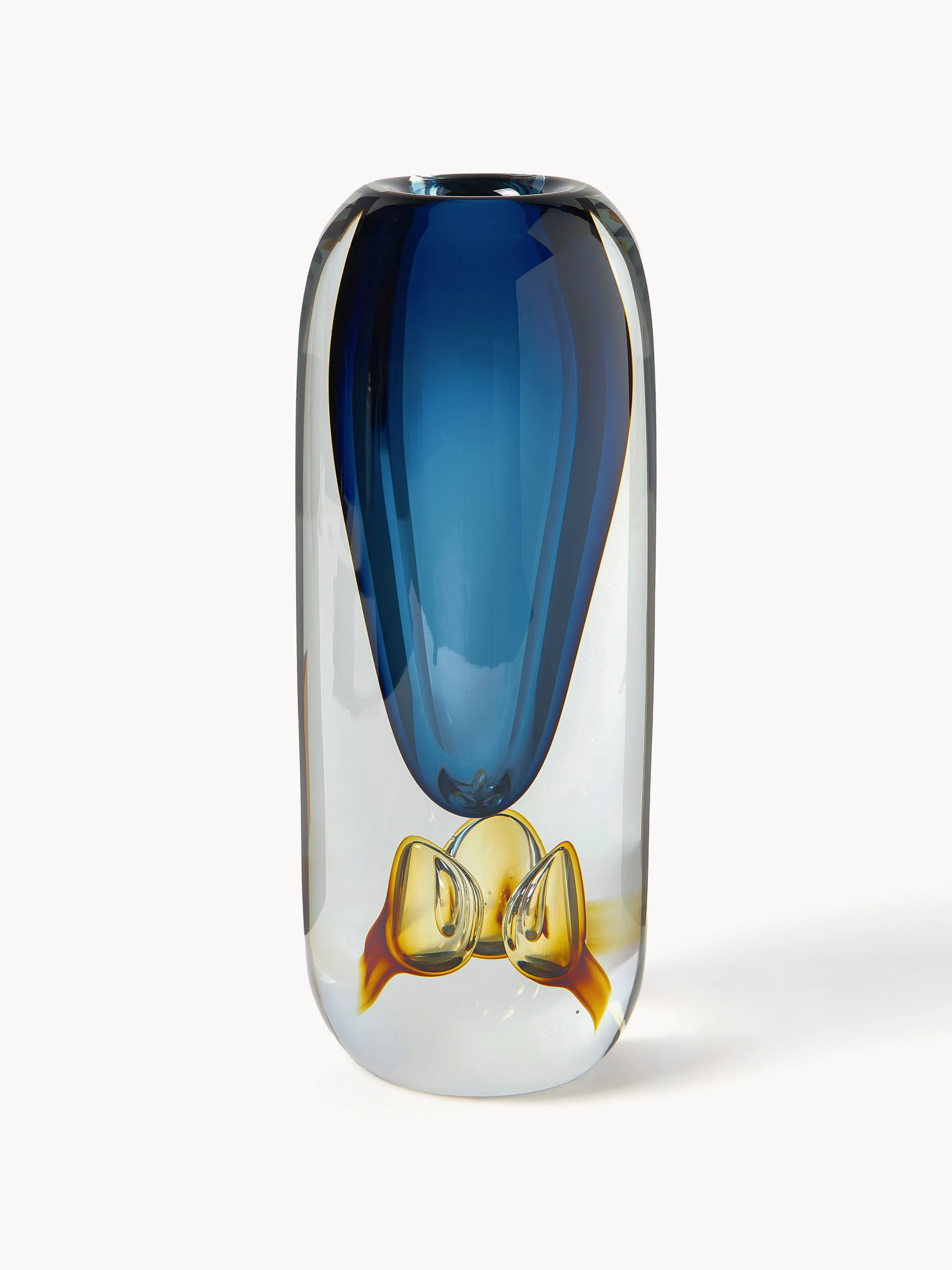 Mundgeblasene Glas-Vase Tyron, H 33 cm