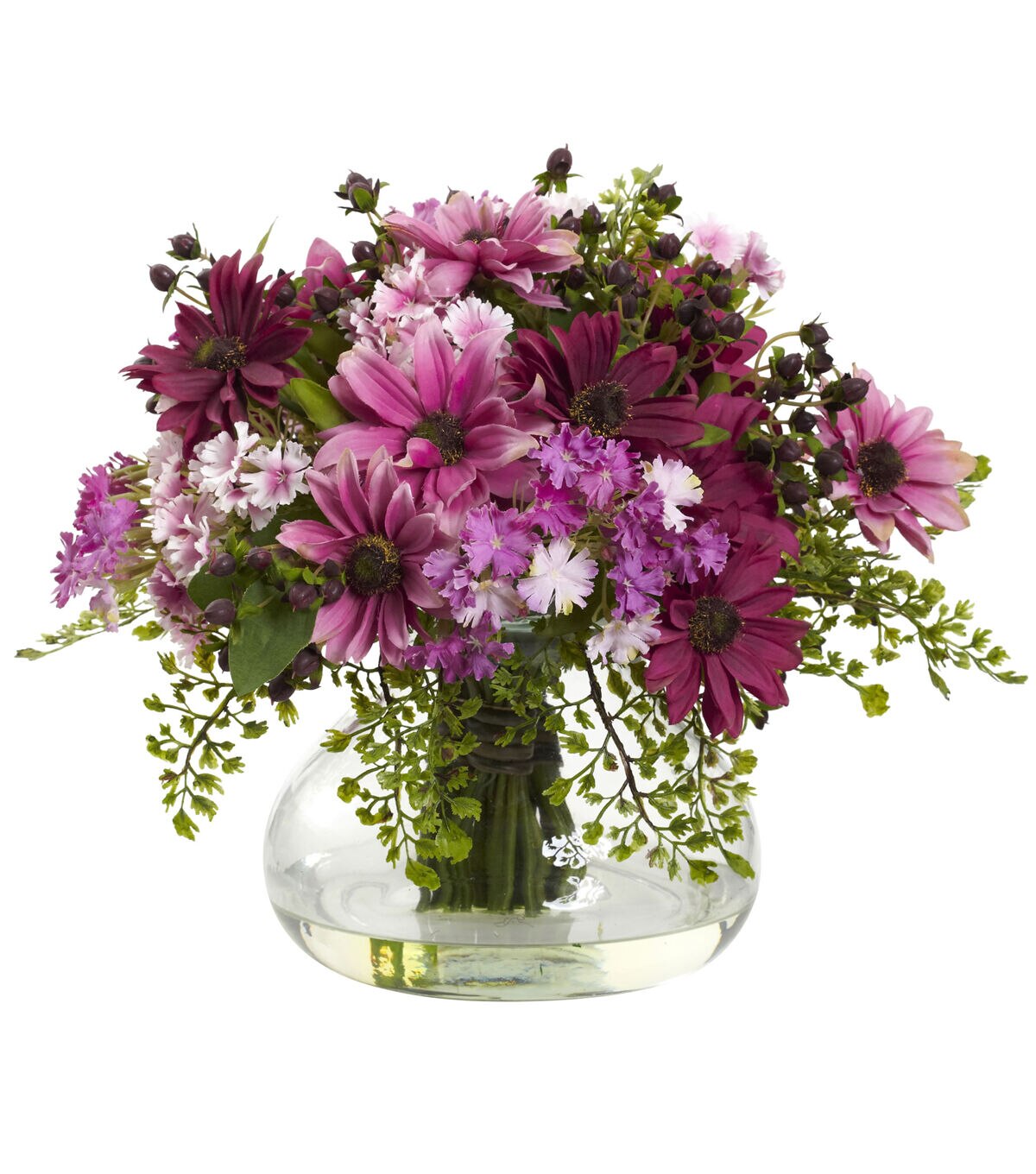 Nearly Natural Large Mixed Daisy Arrangement